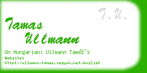 tamas ullmann business card